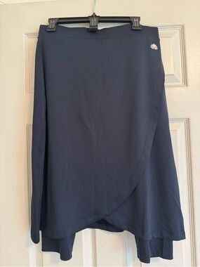 Snoga Navy Wrap-Front Women's Athletic Skirt